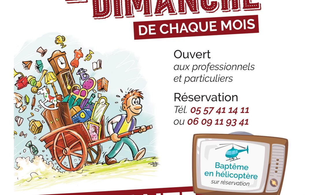 Brocante mensuelle à partir du 13 septembre 2020